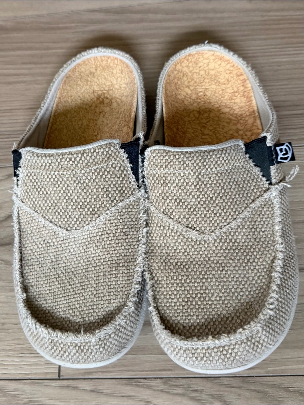 Spenco Siesta Women's Size 6 Tan Canvas Slip On Arch Support Mule Slides